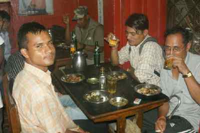 Newari Pub (Wo Chhen Khaja Ghar) in Naghal/Bangemudha area, Kathmandu (Nepal)