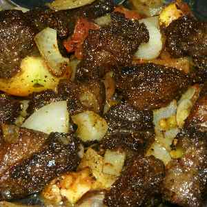 Newari/Nepali food: Sekuwa, Fried buffalo kabab