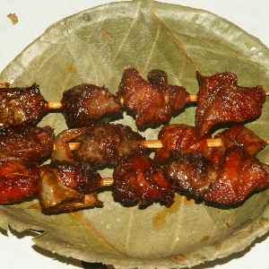 Newari/Nepali food: Sekuva, Fried buffalo kabab