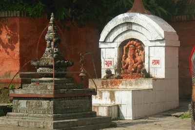 Ganesh srine in Shvabhagabati-Temple, Kathmandu, Nepal