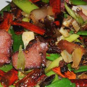 Chinese food: Huigo rou, twice cooked salt-cured pork