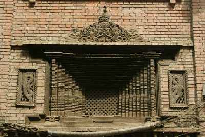 Wooden balcony Deshag Madu in Kathmandu, Nepal