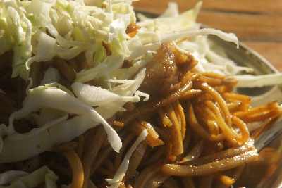 Chow Mien Chinese-style fried noodles in Kohima, Nagaland, North-East India