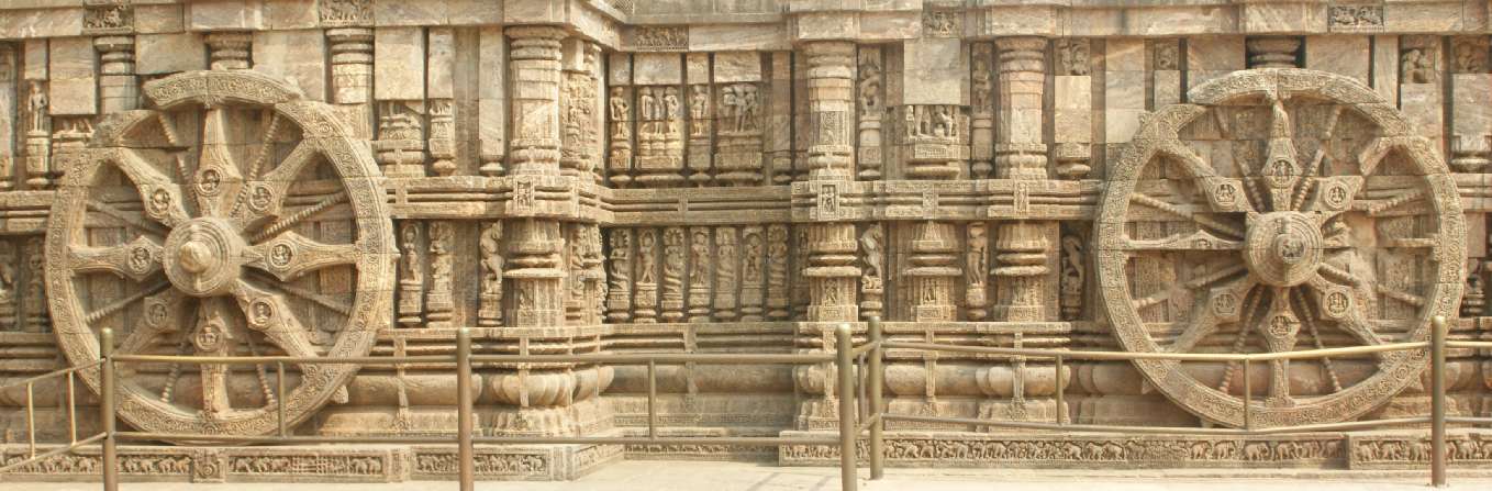 South side of Surya Mandir Sun Temple in Konark, Odhisha, India