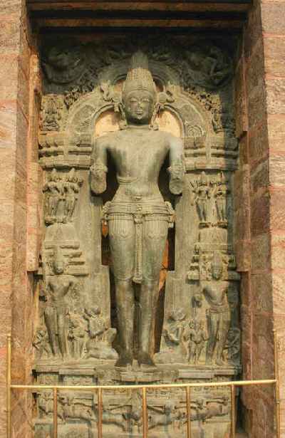 Statue of Sun god at Sun Temple Surya Mandir, in Konark, Orissa (India)