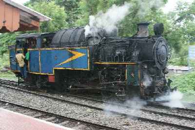 Heritage small gauge train from Metupalayam to the Nilgiri hill stations, Tamil Nadu (South India)