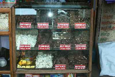 Chocolate sold on the streets of  Ooty (Nilgiri hill station), Tamil Nadu (South India)