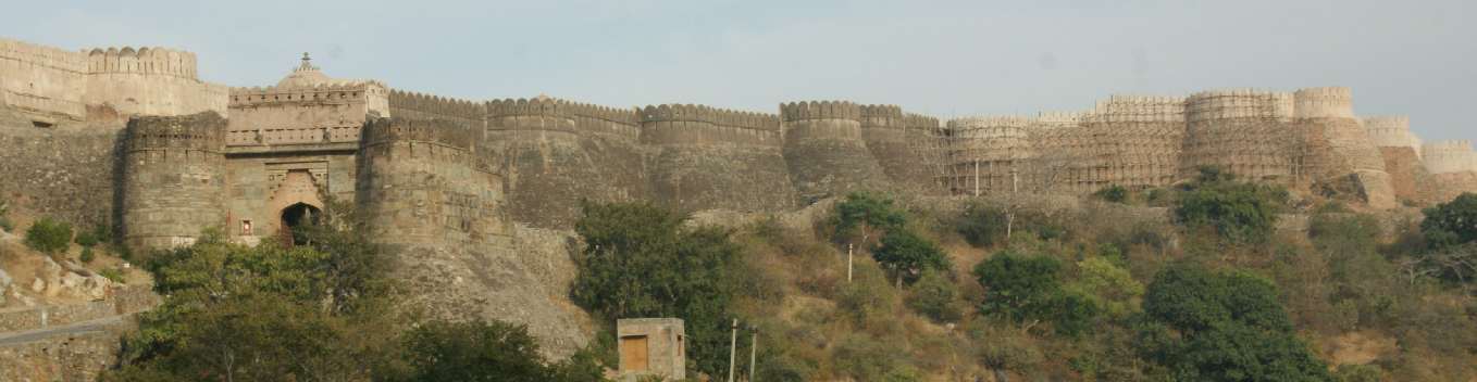 Fort Walls in Kumbhalgarh, Rajasthan, India