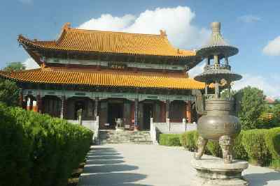 Chinese Temple (Zhong hua si) in Buddhist Development Zone, Lumbini, Nepal