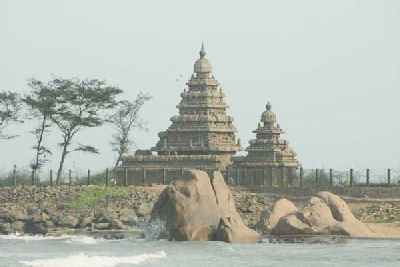 Shore temple (Katarkaraik Koyil), Mamallapuram, Tamil Nadu (India)