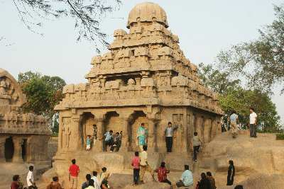 Five Rathas Rock Temples: Yudhishtira, Mamallapuram, Tamil Nadu (India)