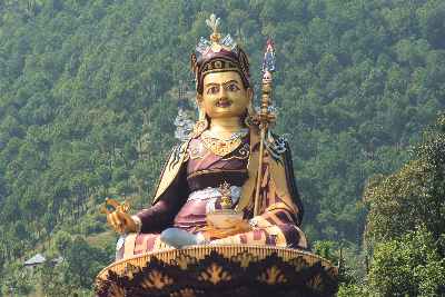 Padmasambhava (Guru Rimpoche) statue at Rewalsar, near Mandi, Himachal Pradesh (India)