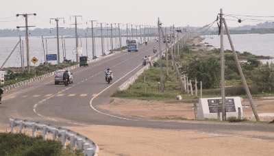 Causeway leading to Mannar, Northern Province, Sri Lanka