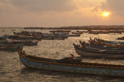 Fishermen's Harbour in Mannar, Northern Province, Sri Lanka
