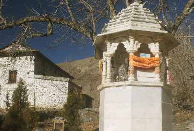 Vishnu Paduka Mandir, part of Sri Muktinath Mandir temple complex, Mustang Nepal