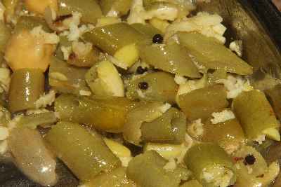 Indian food: Karnataka cold green beans