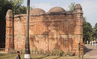 South side of Bagha Shahi Masjid Mosque in Bagha, Rajshahi Division (Bangladesh)