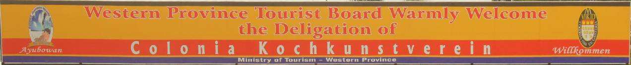 Signboard on junction of Negombo Road with St. Joseph Road: Colonia Kochkunstverein
