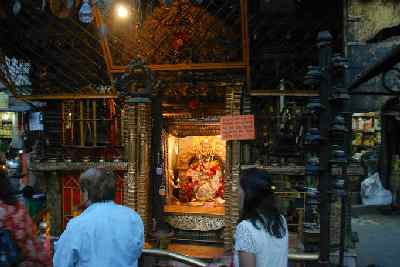 Idol in then Annapurna Temple in  Asan Tole, Kathmandu, Nepal