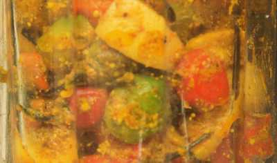 Nepali/Newari Food: Akabare Khorsan Achar (pickled extra-hot chili)