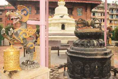 Kwabahal courtyard in Patan (Kathmandu Valley, Nepal)