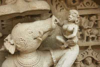 Varaha Avatar, stone carving in Rani ki Waw, Patan, Gujarat