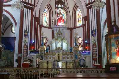 Catholic church Sacre Coer (Sacred Heart) in Pondicherry (Puducheri), South India