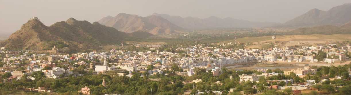 Panoramic view of Pushkar, Rajasthan, North Western India