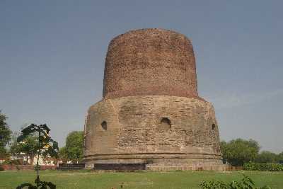 Dhamek-Stupa buddhistisches Monument in Sarnath (Indien/Zentrales Nordindien/Uttar Pradesh)