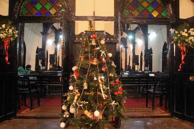 Christas Eve service at the English Presbyterian Church, Shillong, Meghalaya (India)