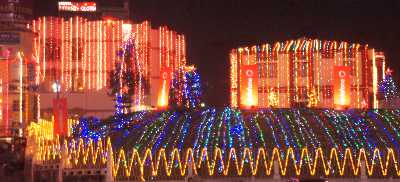 Christmas illumination in Shillong, Meghalaya (India)