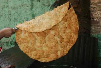 Srinagar: Paratha (frittiertes Brot)