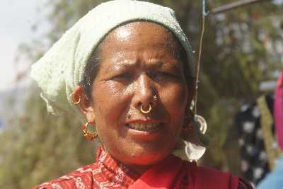 Magar Tribeswoman in Birendranagar (Surkhet), Western Nepal