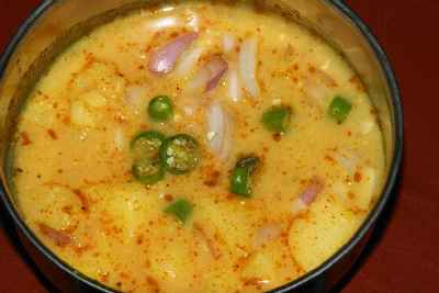 Nepali/Newari food: Chukauni (spicy youghurt)