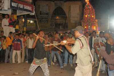 Staged duel for Moharam (Muharram), Tezpur, Assam (India)