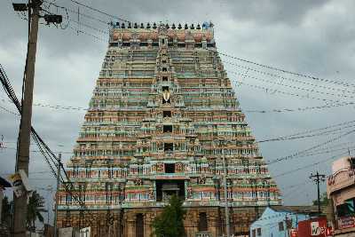 Outermost Gopuram of Ranganatha Swami Kovil temple in Tiruchirappalli (Trichy), Tamil Nadu, South India