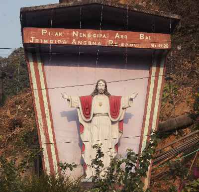 Christian shrine in Tura (West Garo Hills, Meghalaya, North-Eastern India)