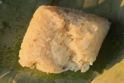 Indian/Garo Food: Sticky rice (Glutinous rice, minil)