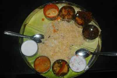 Non-Vegetarian meals in Andhra Pradesh (India)